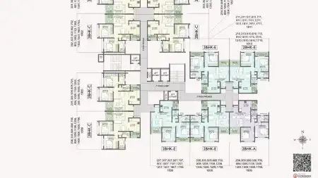 Topaz Towers 3 BHK floor plan